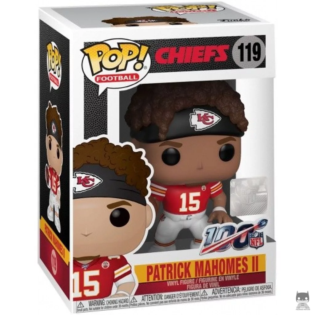 Figura Funko Pop! Patrick Mahomes II en su caja