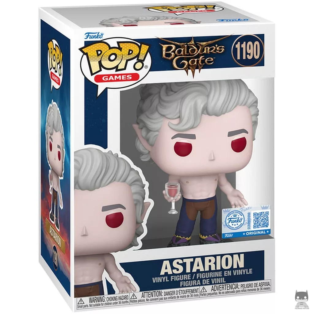 Figura Funko Pop! Astarion (Sin camiseta) en su caja