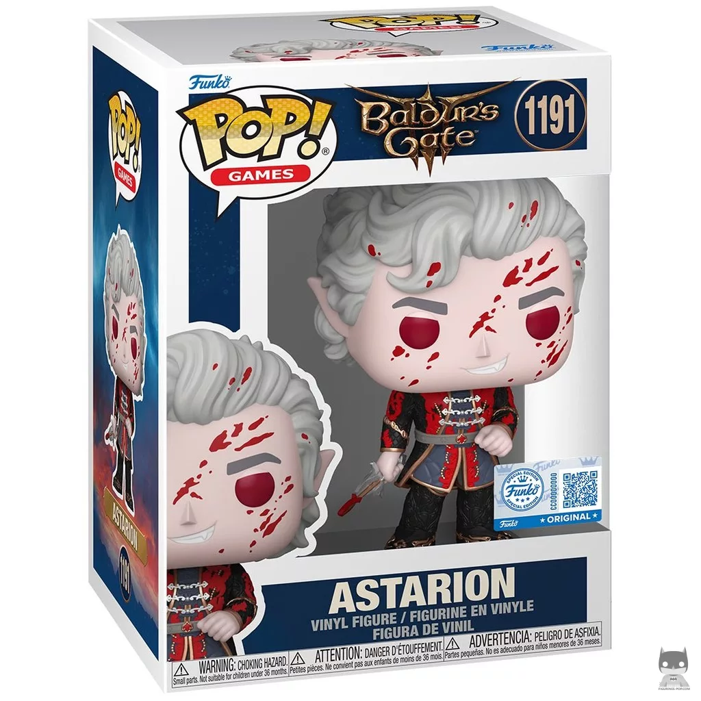 Figura Funko Pop! Astarion (Ensangrentado) en su caja