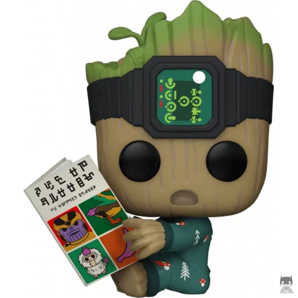 Figura Funko Pop! Groot en pijama sentado (Yo soy Groot)