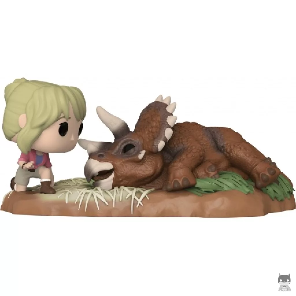 Figura Funko Pop! Dra. Sattler con triceratops (Parque Jurásico)