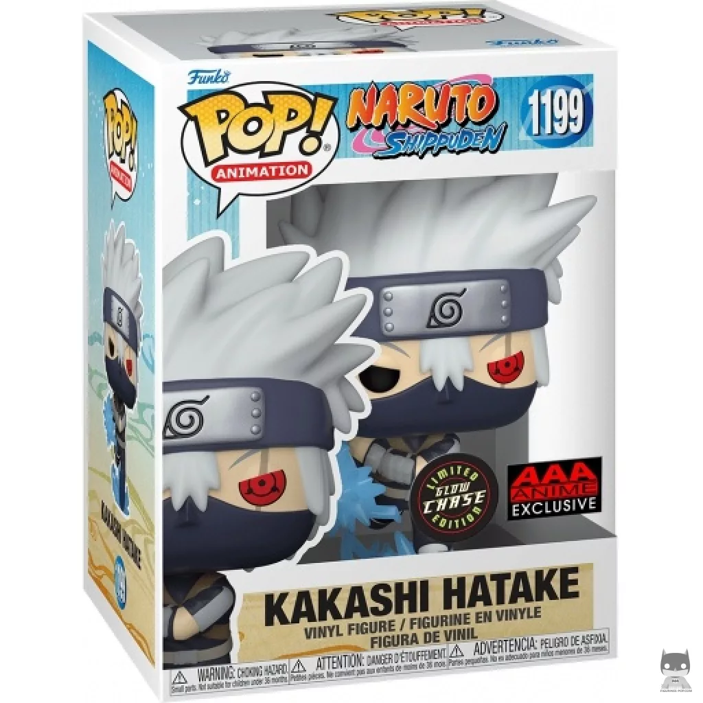 Figura Funko Pop! Kakashi Hatake (Chase & Brilla en la oscuridad) en su caja