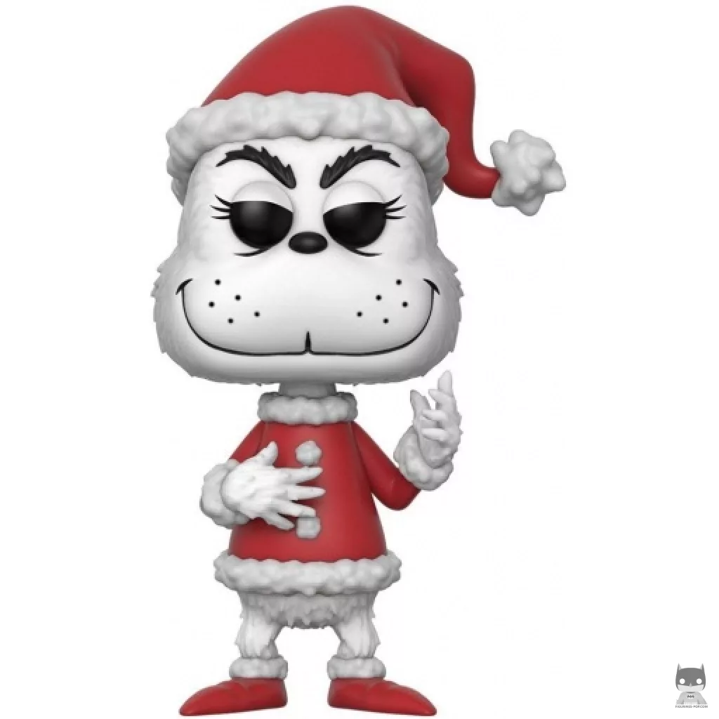 Figura Funko Pop! El Grinch como Papá Noel (Blanco y negro) (Dr. Seuss)