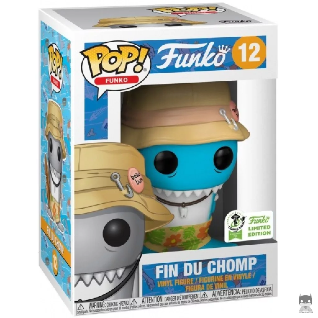 Figura Funko Pop! Fin DuChomp (Azul) en su caja