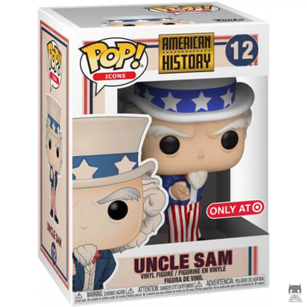 Figura Funko Pop! Tío Sam en su caja