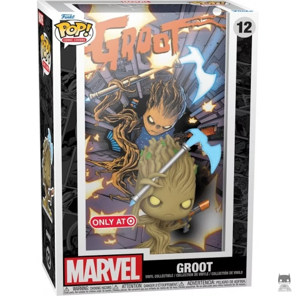 Figura Funko Pop! Groot en su caja