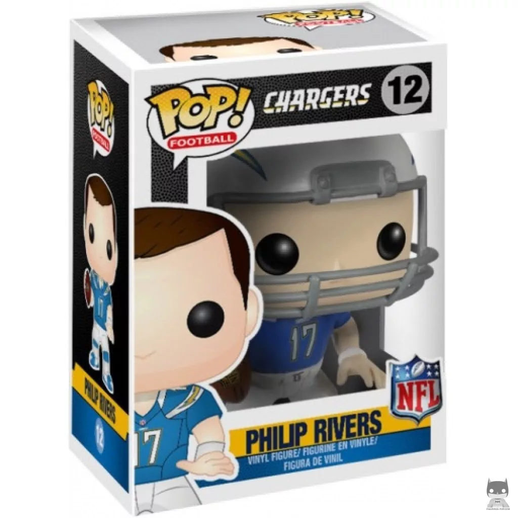 Figura Funko Pop! Philip Rivers en su caja
