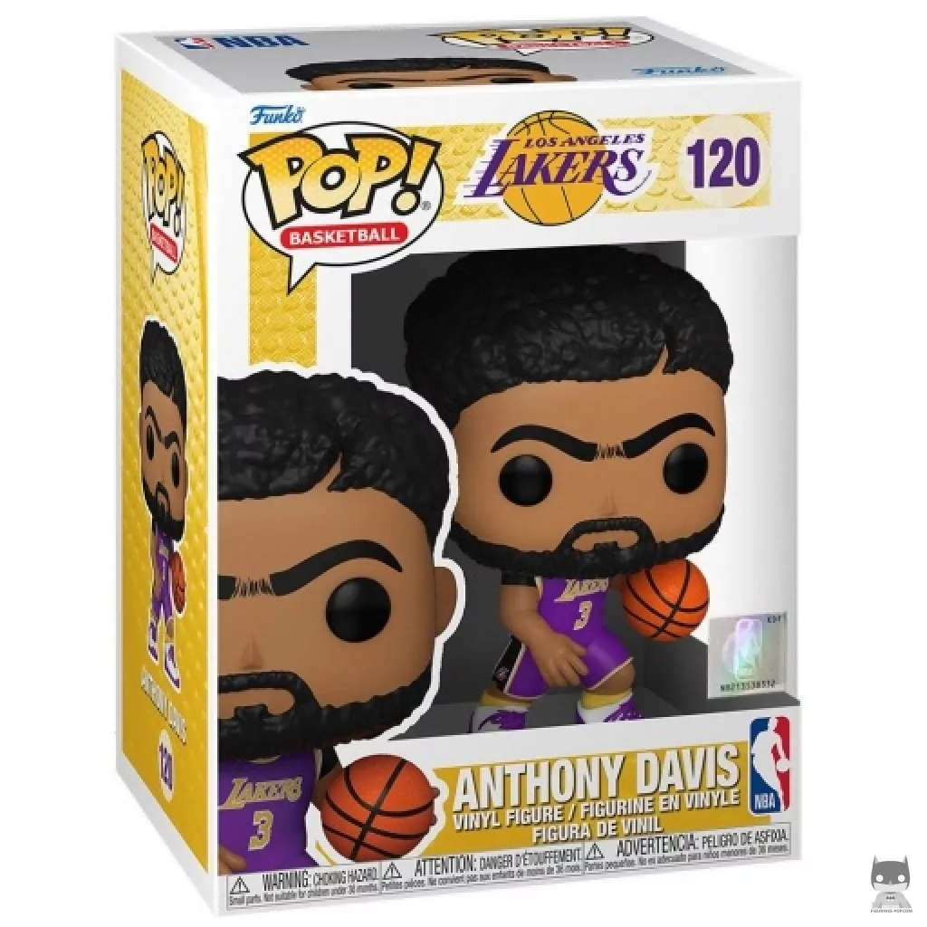 Figura Funko Pop! Anthony Davis (Lakers) en su caja