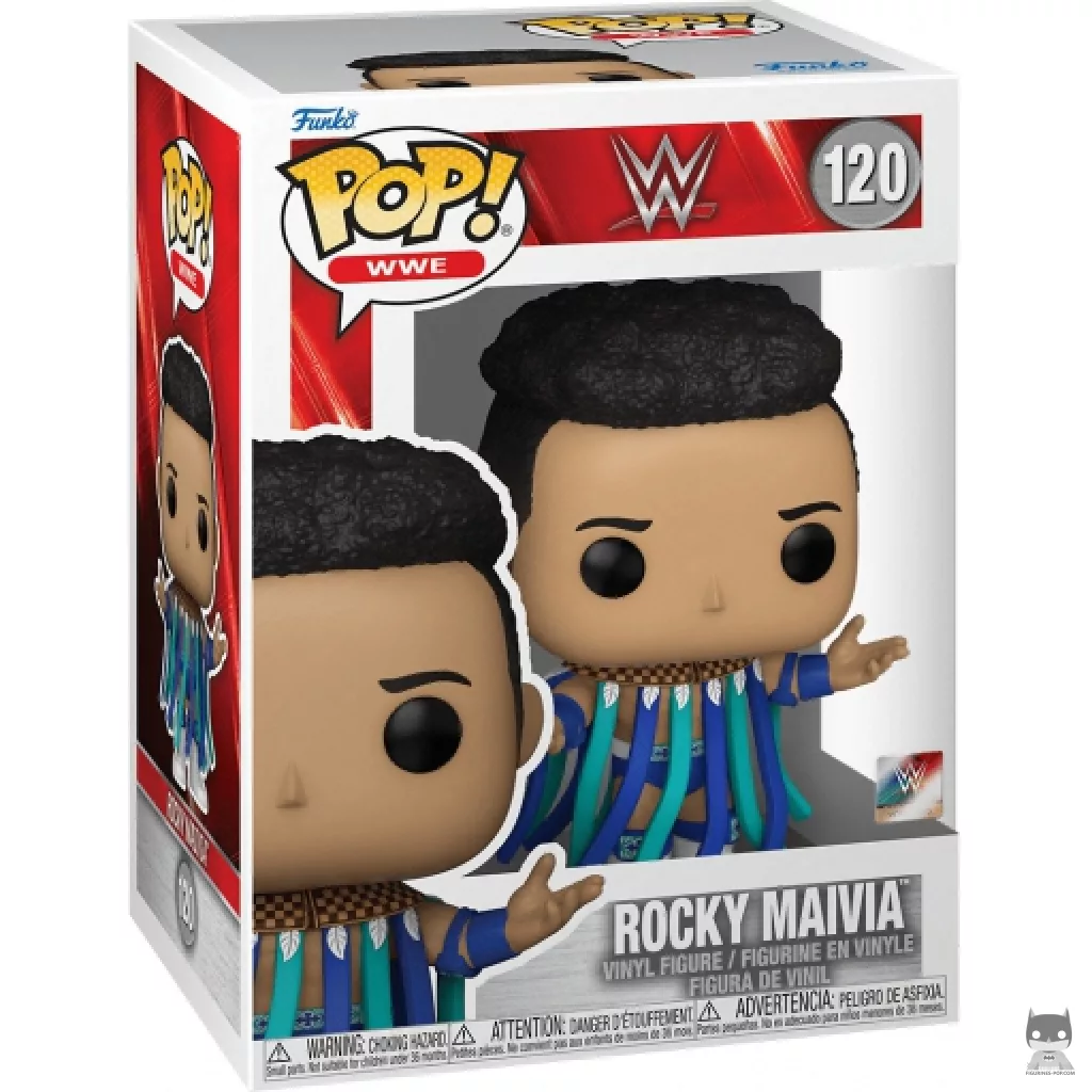 Figura Funko Pop! Rocky Maivia en su caja