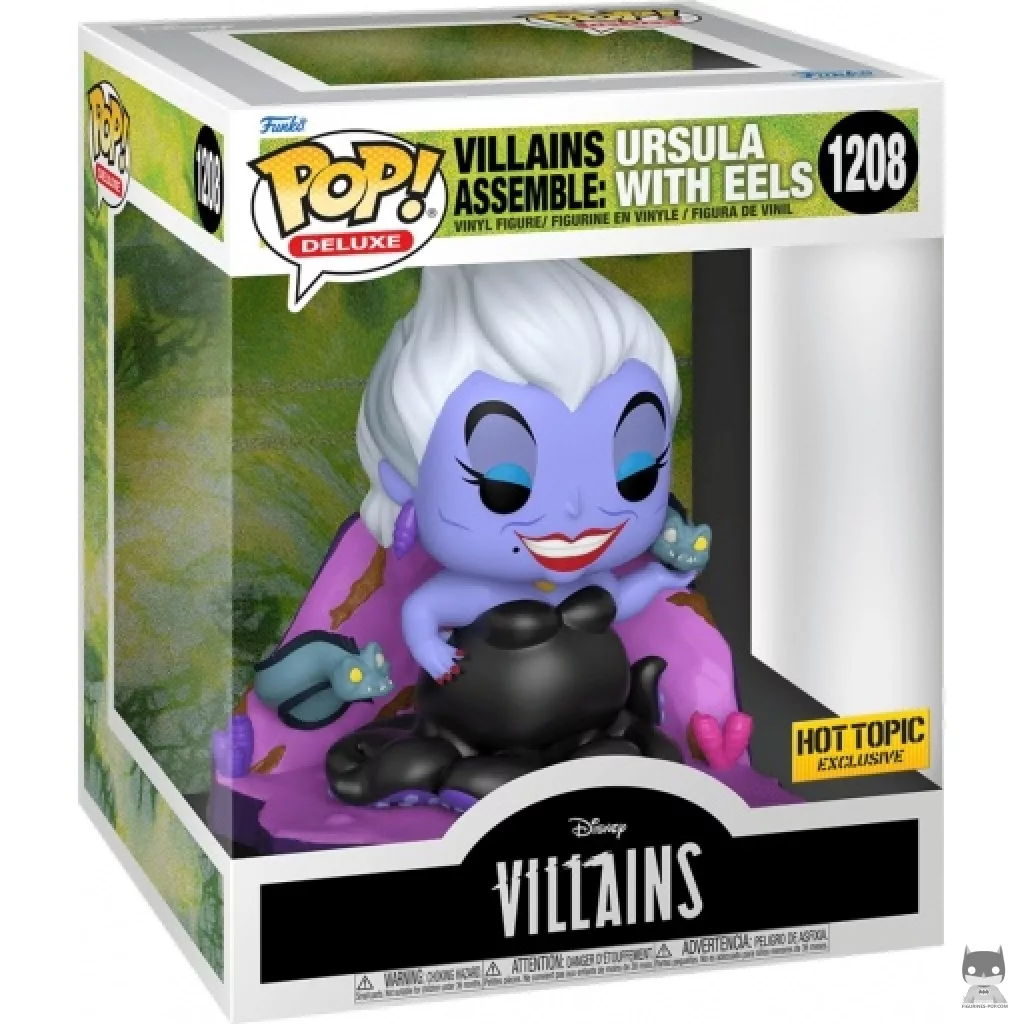 Figura Funko Pop! Villanos unidos: Úrsula con morenas en su caja