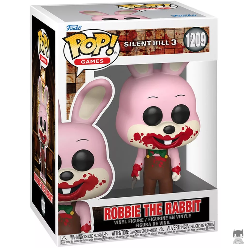 Figura Funko Pop! Robbie el Conejo (Ensangrentado) en su caja
