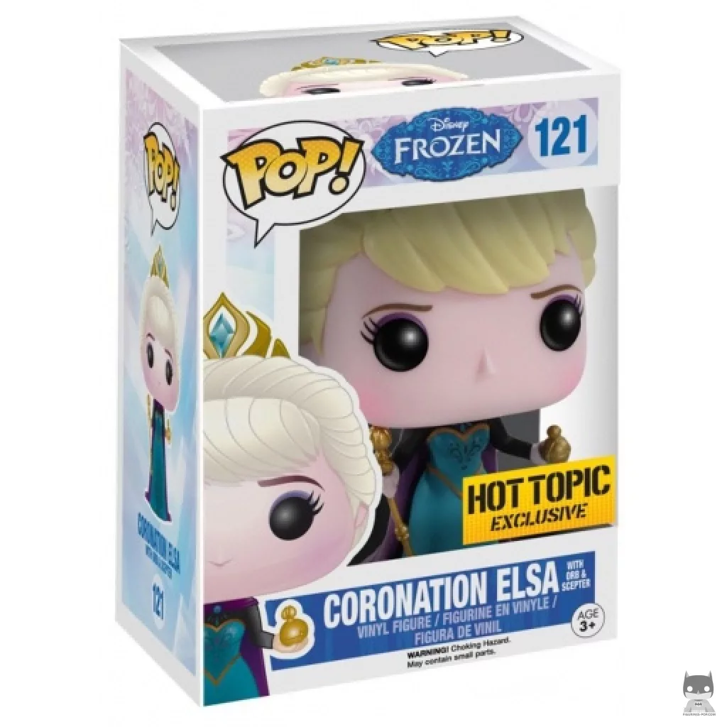 Figura Funko Pop! Elsa coronación con orbe y cetro en su caja