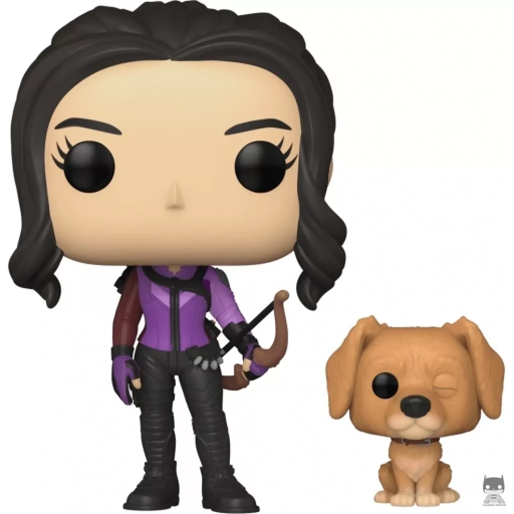 Figura Funko Pop! Kate Bishop con Lucky el perro de la pizza (Ojo de Halcón)