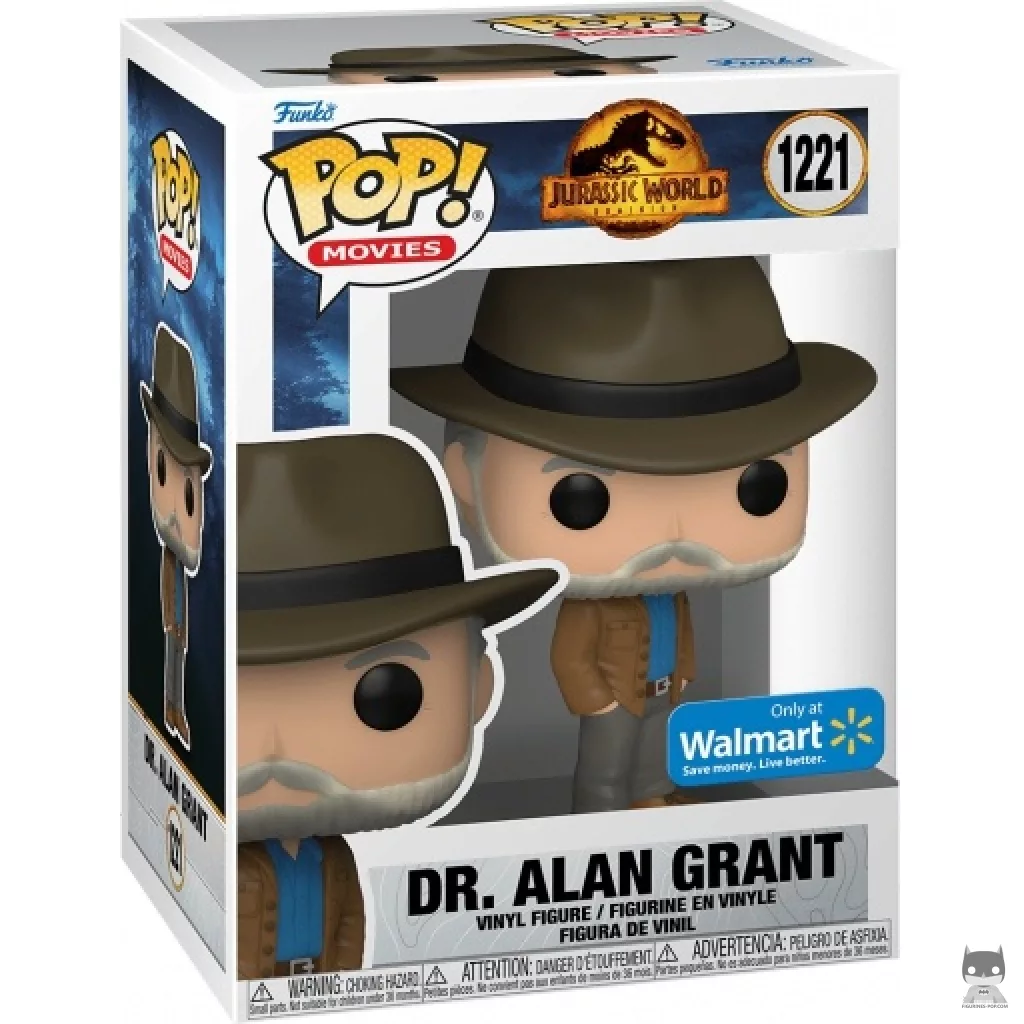 Figura Funko Pop! Dr. Alan Grant en su caja