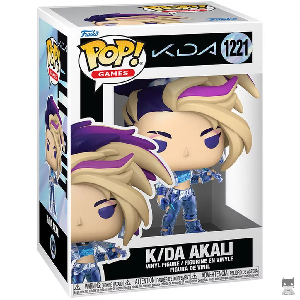Figura Funko Pop! K/DA Akali en su caja
