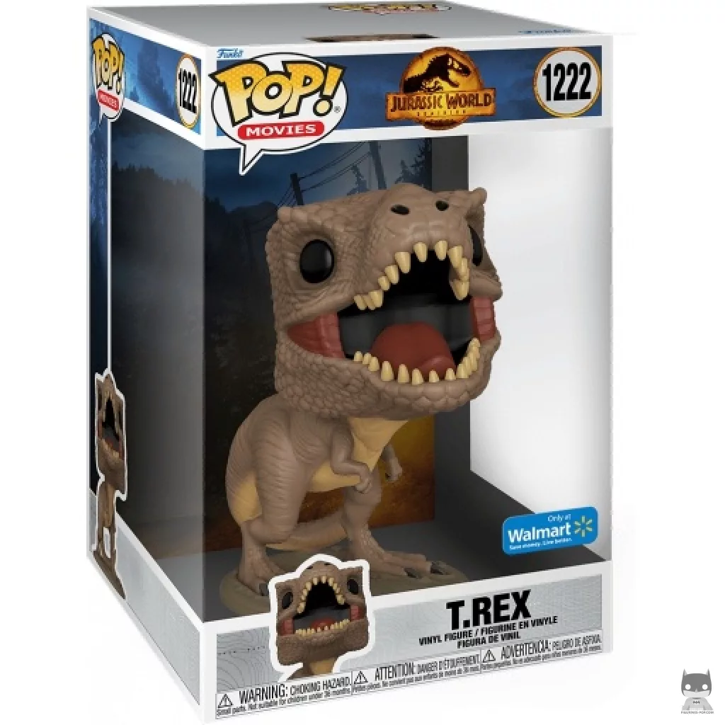 Figura Funko Pop! T. rex (Supersized) en su caja