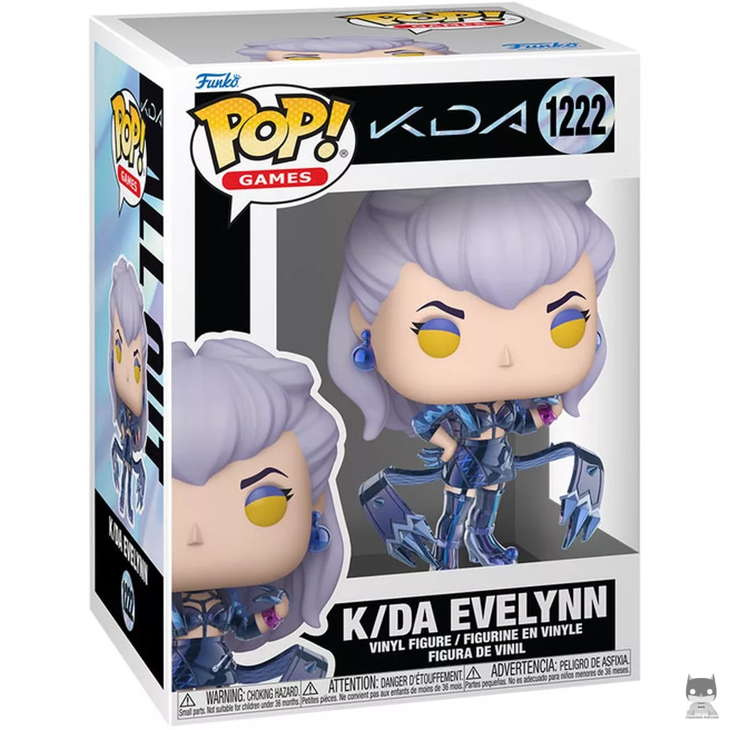 Figura Funko Pop! K/DA Evelynn en su caja