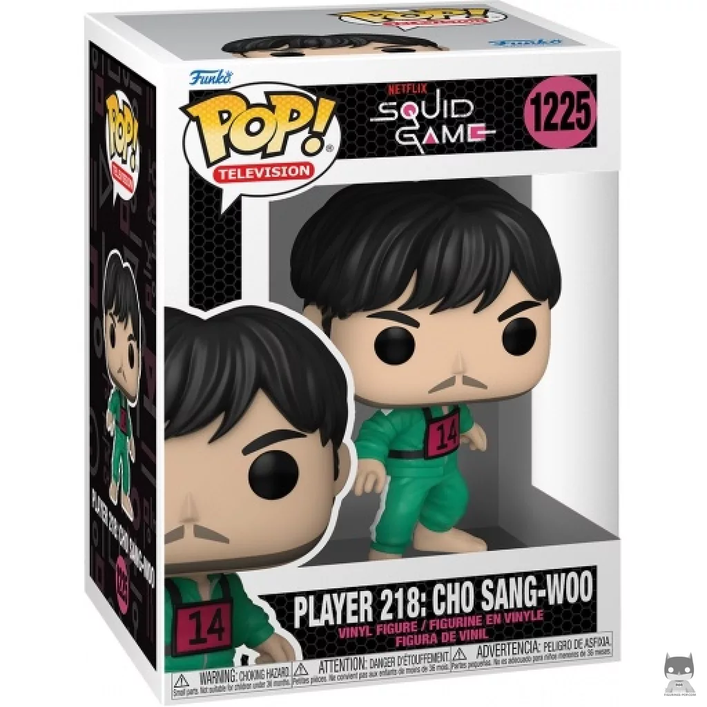 Figura Funko Pop! Cho Sang-Woo 218 en su caja