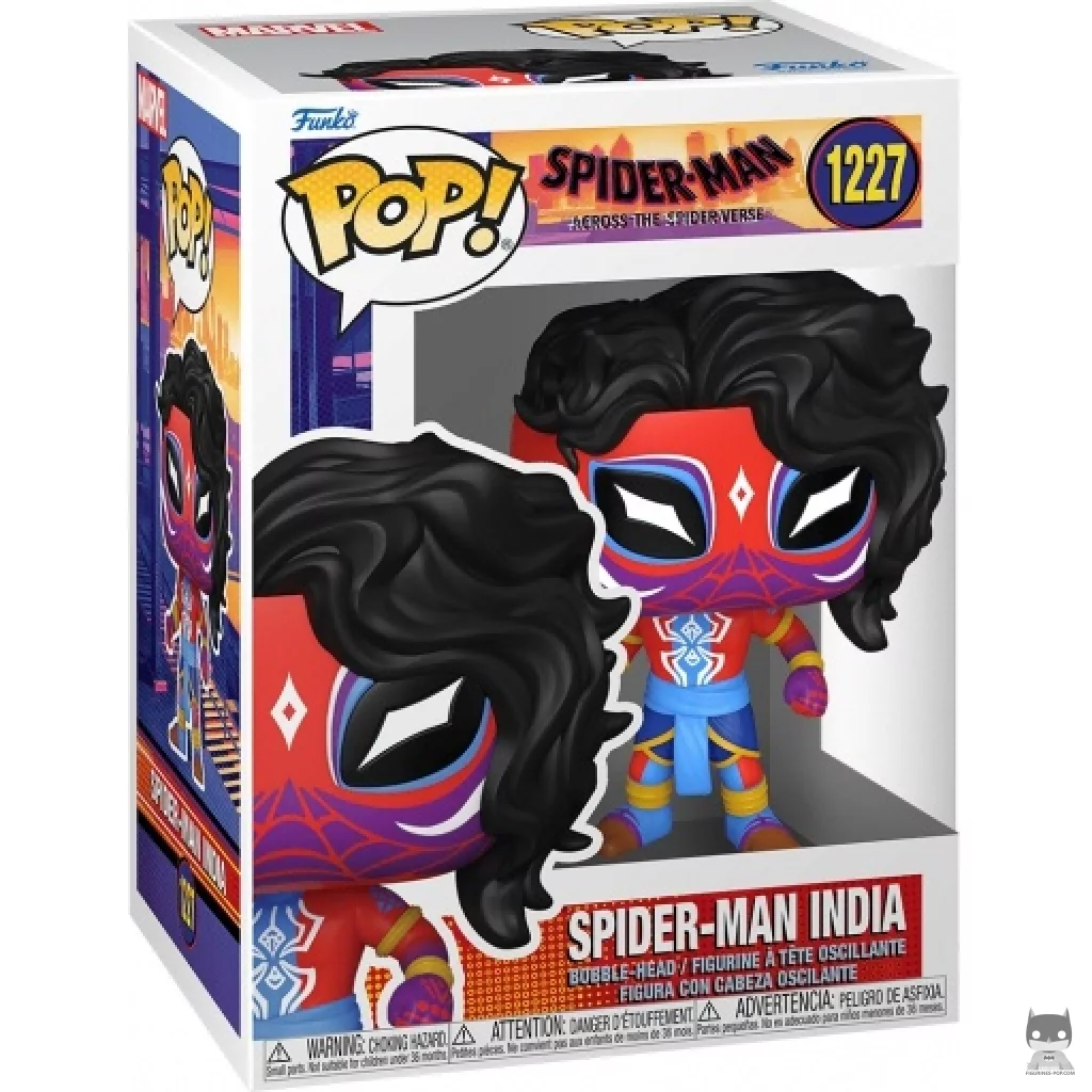 Figura Funko Pop! Spider-Man India en su caja
