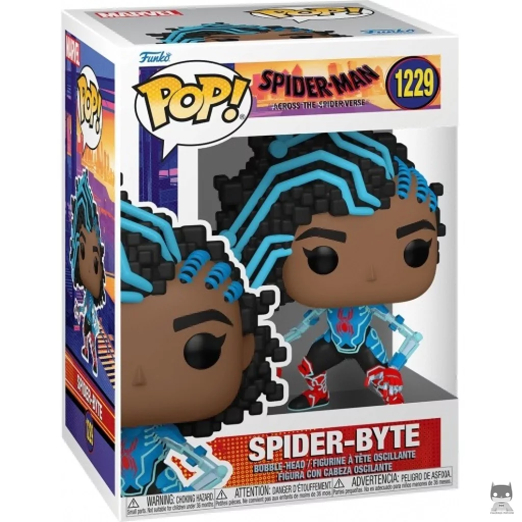 Figura Funko Pop! Spider-Byte en su caja
