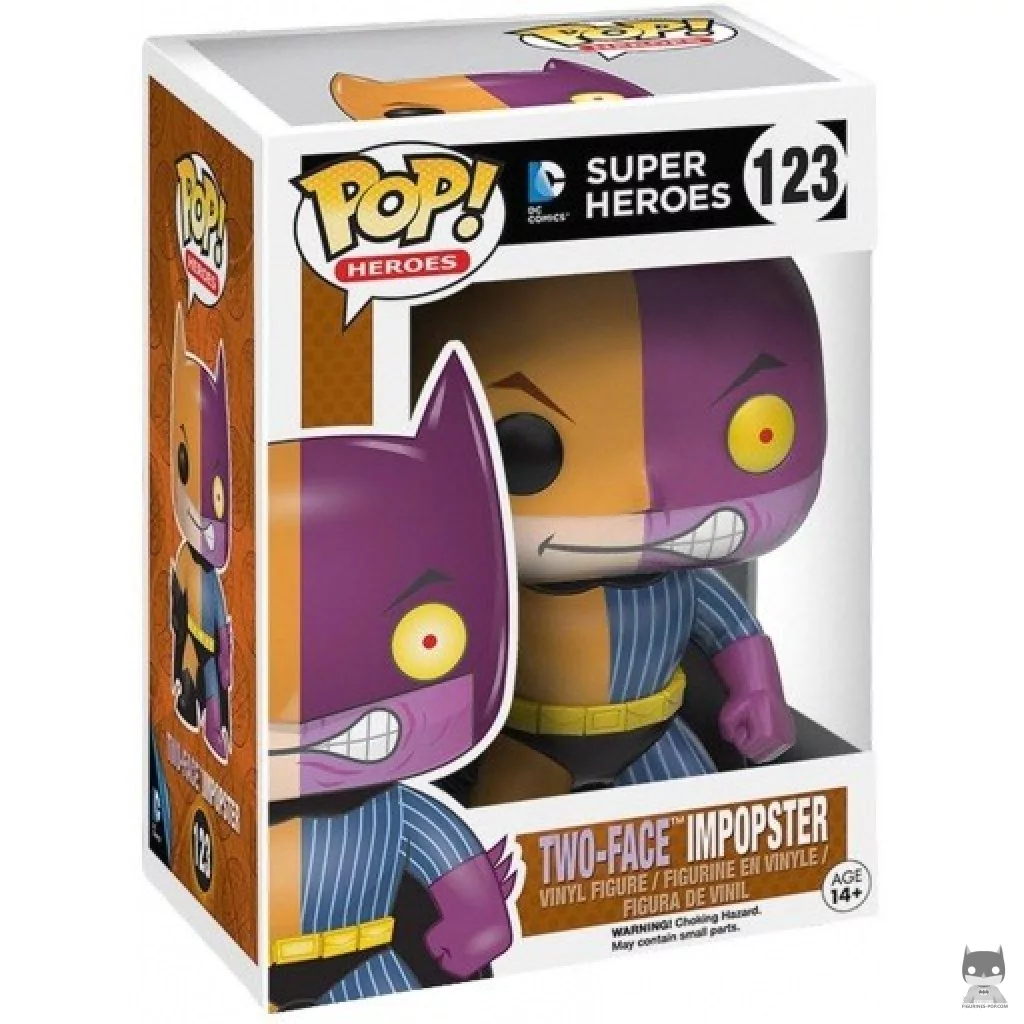Figura Funko Pop! Batman como Dos Caras en su caja