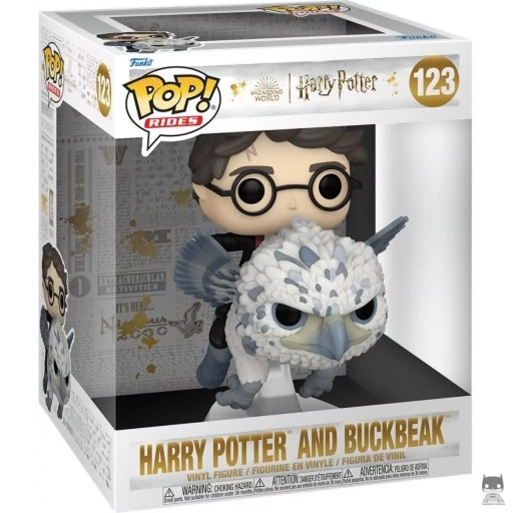 Figura Funko Pop! Harry Potter y Buckbeak en su caja