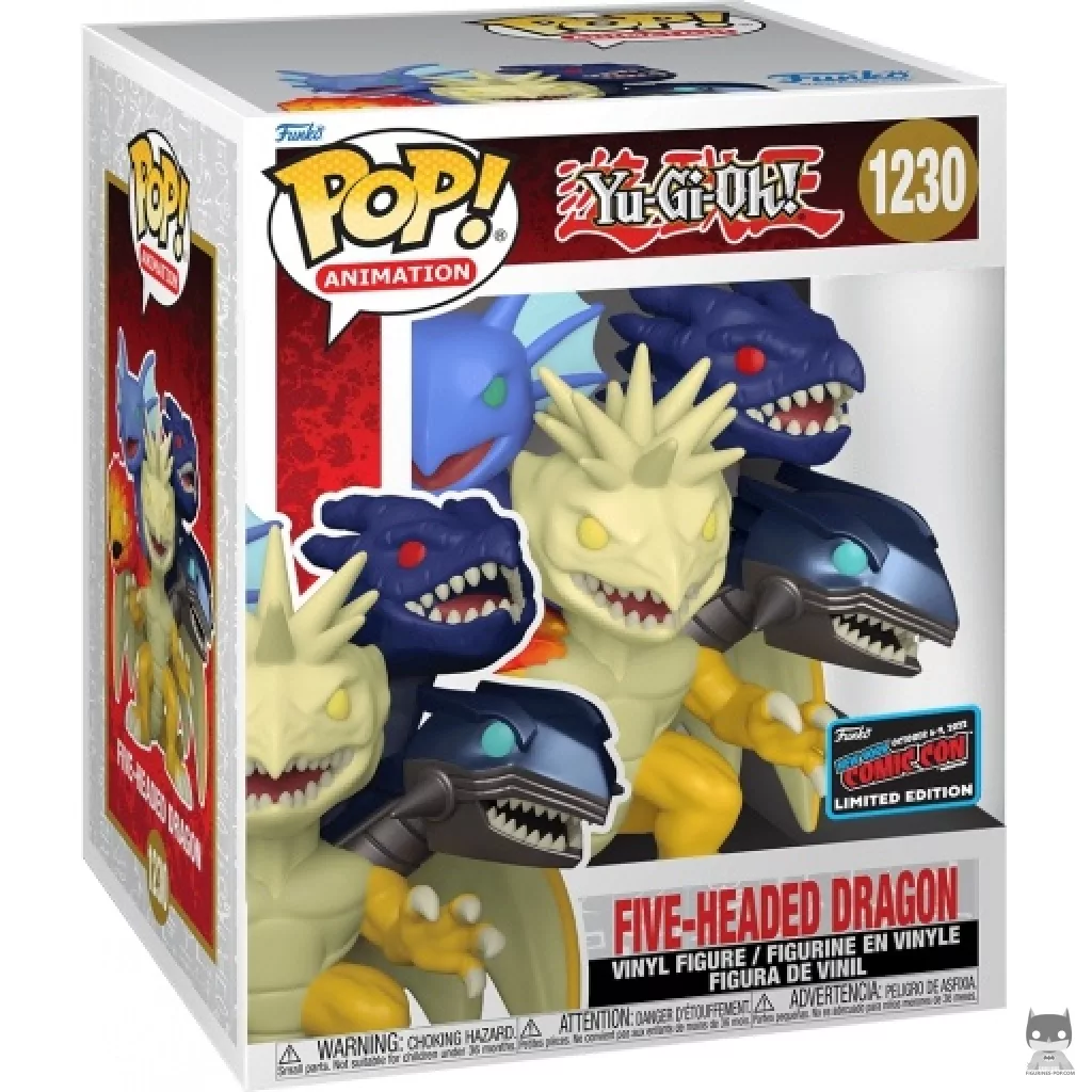Figura Funko Pop! Dragón de Cinco Cabezas en su caja