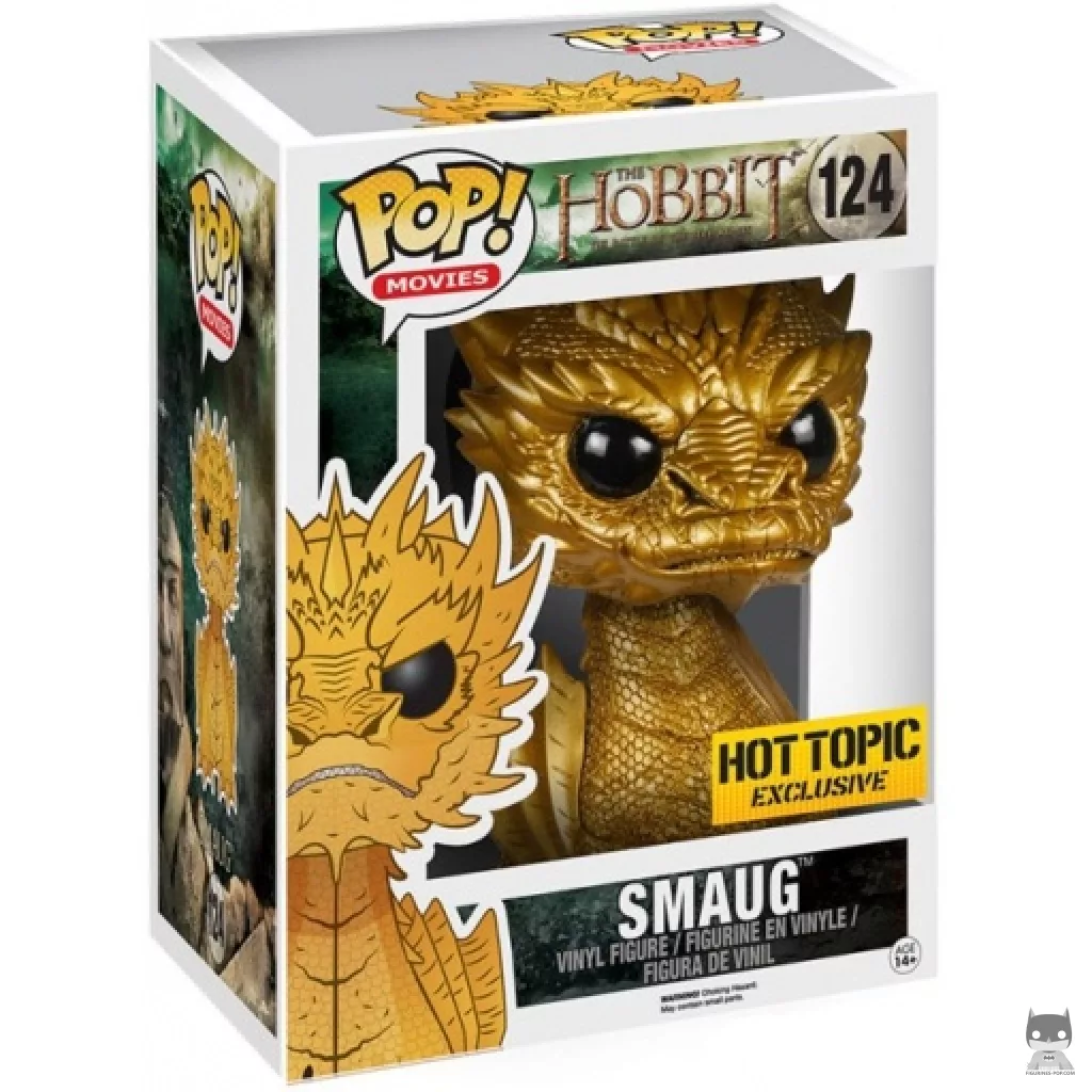 Figura Funko Pop! Smaug (Dorado) (Supersized) en su caja