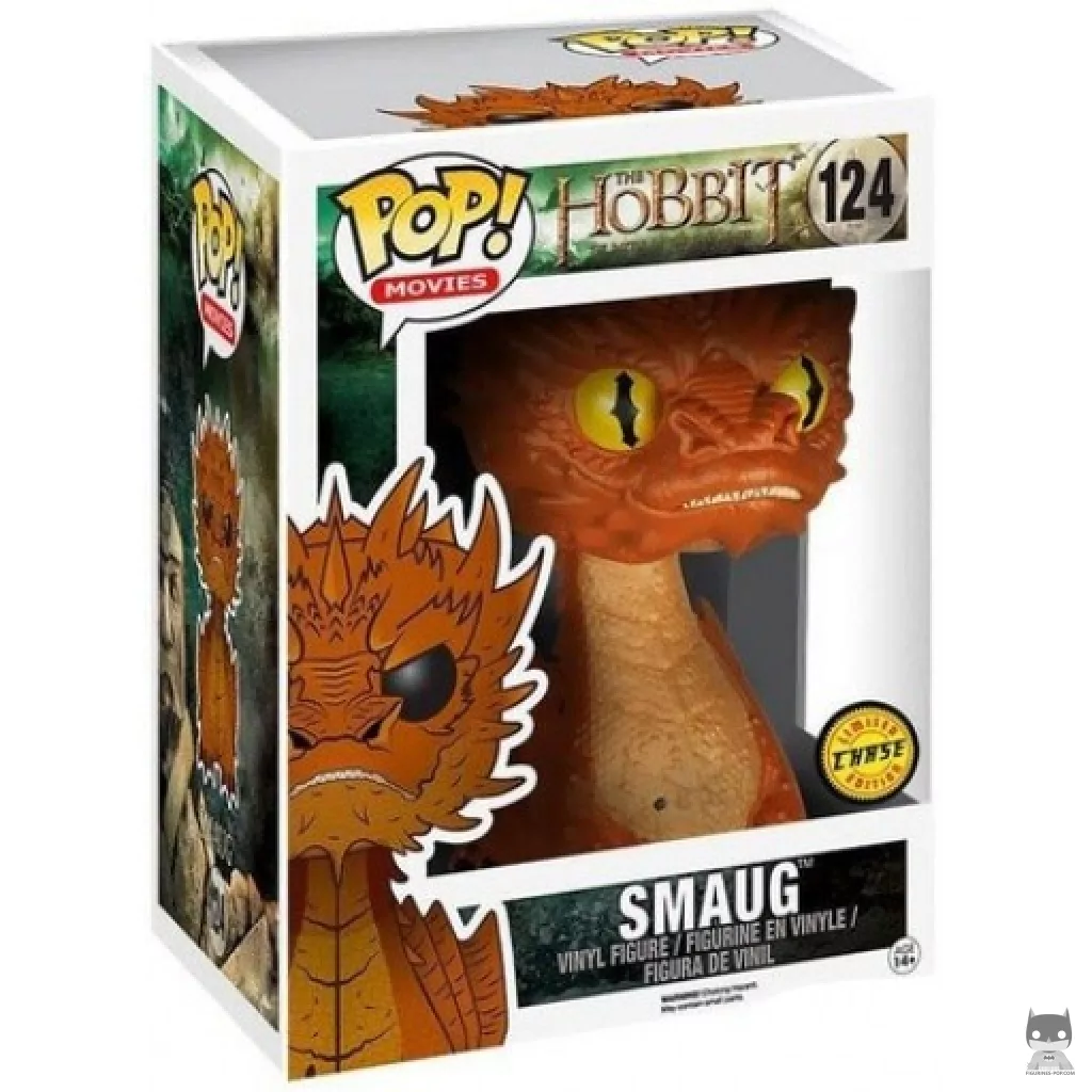 Figura Funko Pop! Smaug (Supersized) (Chase) en su caja