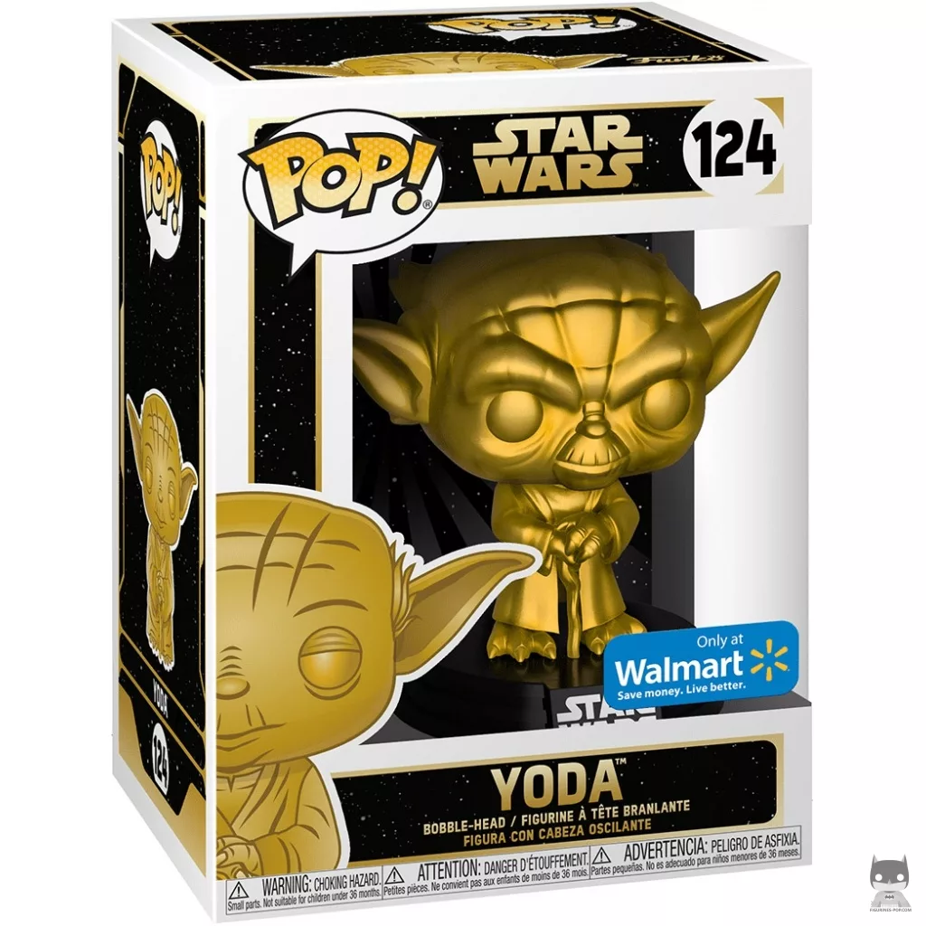Figura Funko Pop! Yoda (Dorado) en su caja