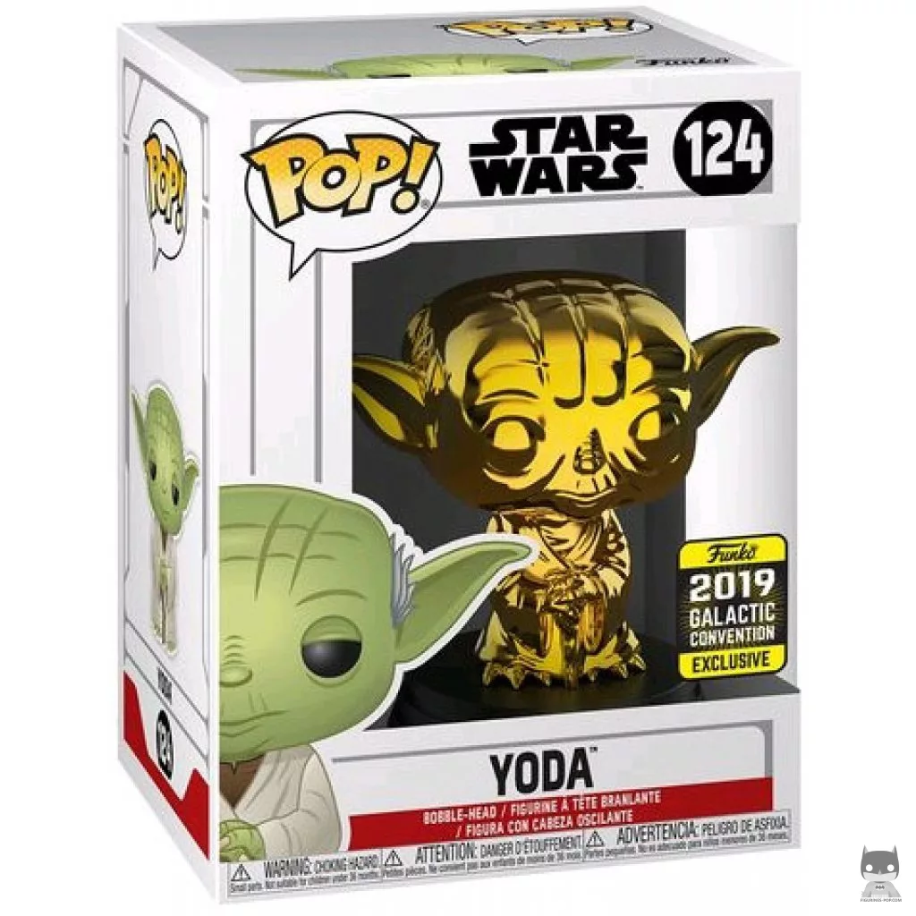 Figura Funko Pop! Yoda (Dorado) en su caja