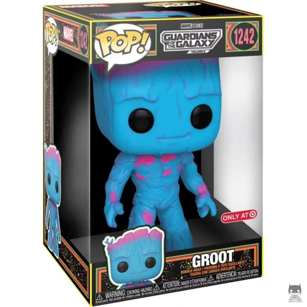 Figura Funko Pop! Groot (Luz negra) en su caja