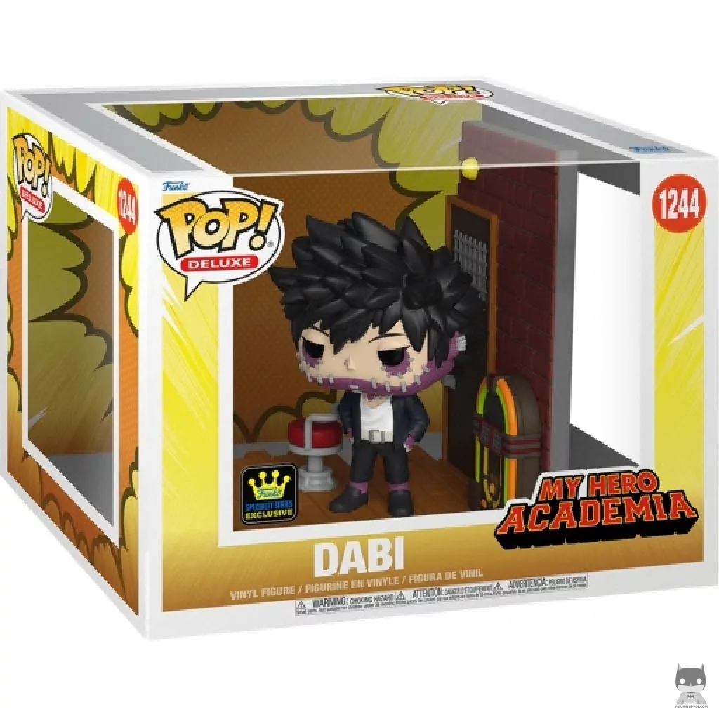 Figura Funko Pop! Liga de Villanos: Dabi en su caja