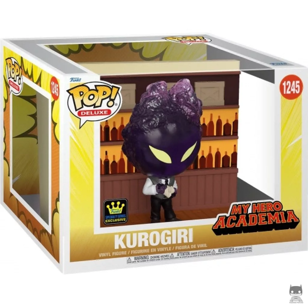 Figura Funko Pop! Liga de Villanos: Kurogiri en su caja