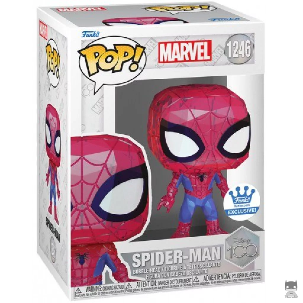 Figura Funko Pop! Spider-Man (Facetado) en su caja