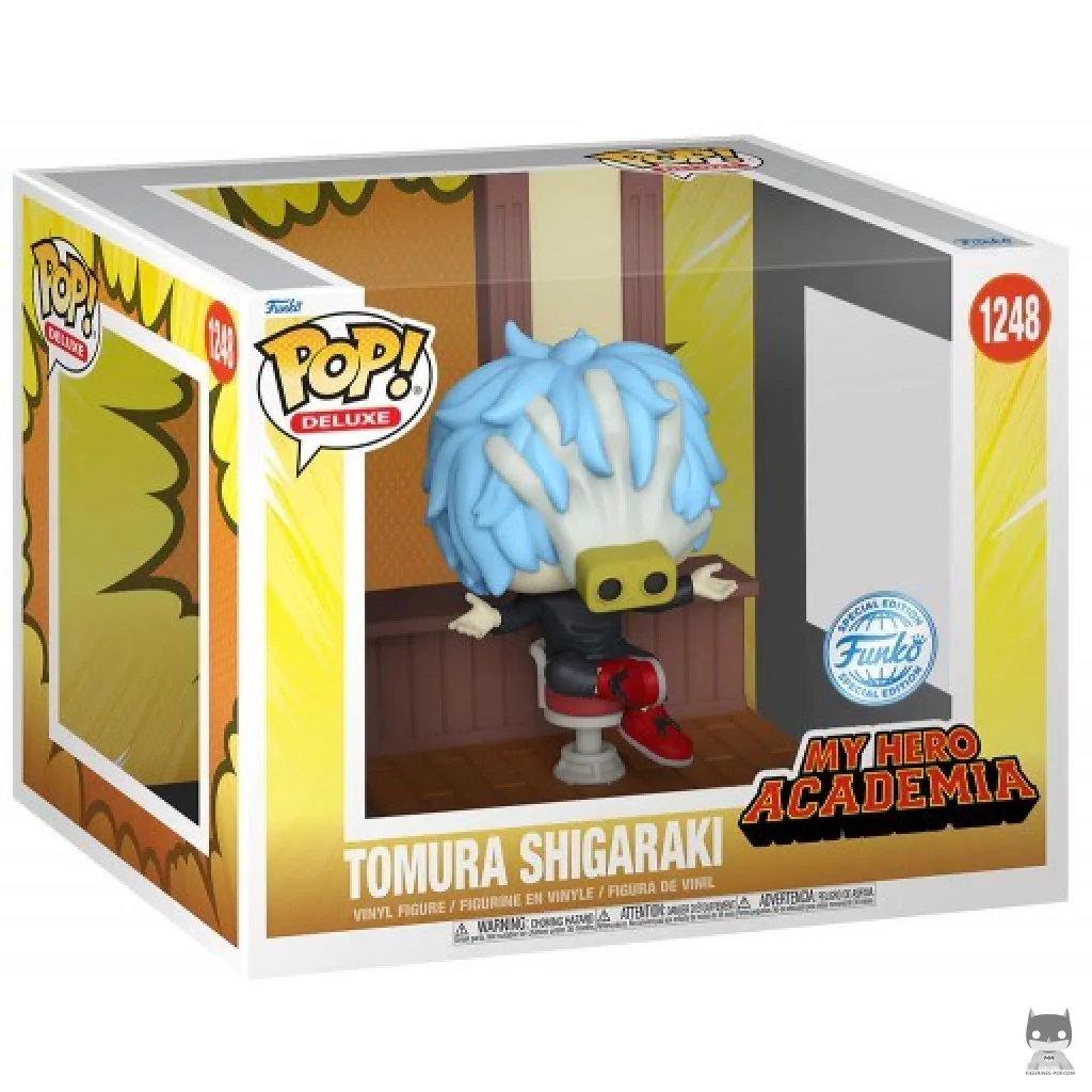 Figura Funko Pop! Liga de Villanos: Tomura Shigaraki en su caja