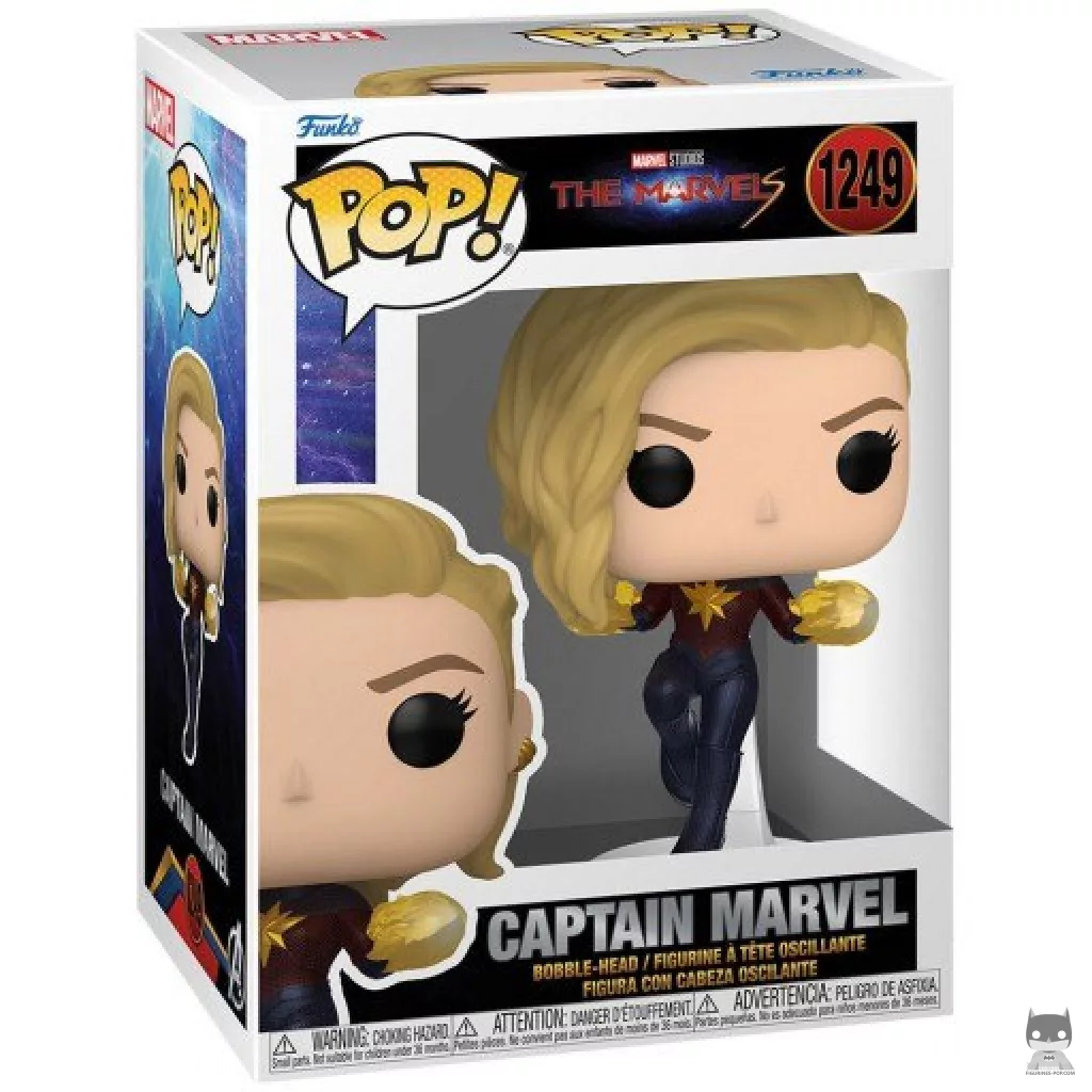 Figura Funko Pop! Capitana Marvel en su caja
