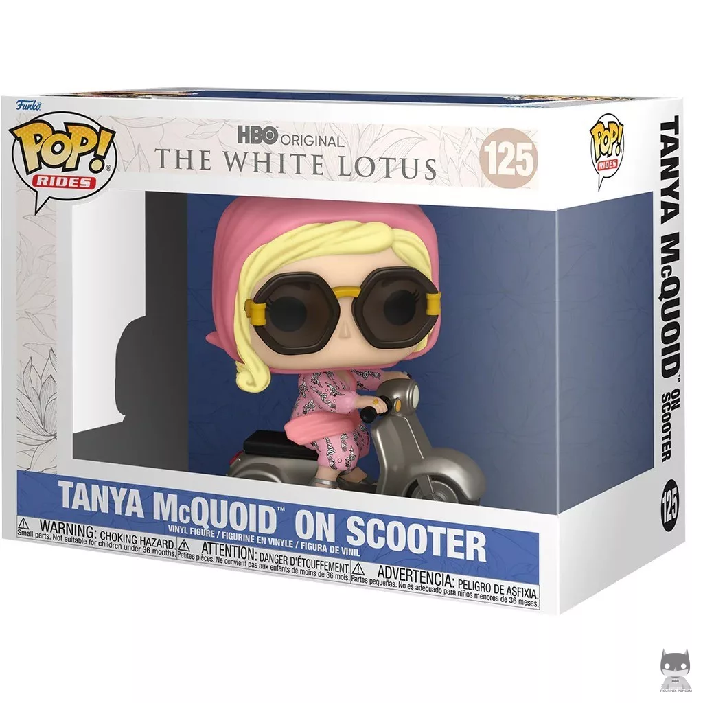 Figura Funko Pop! Tanya McQuoid en scooter en su caja