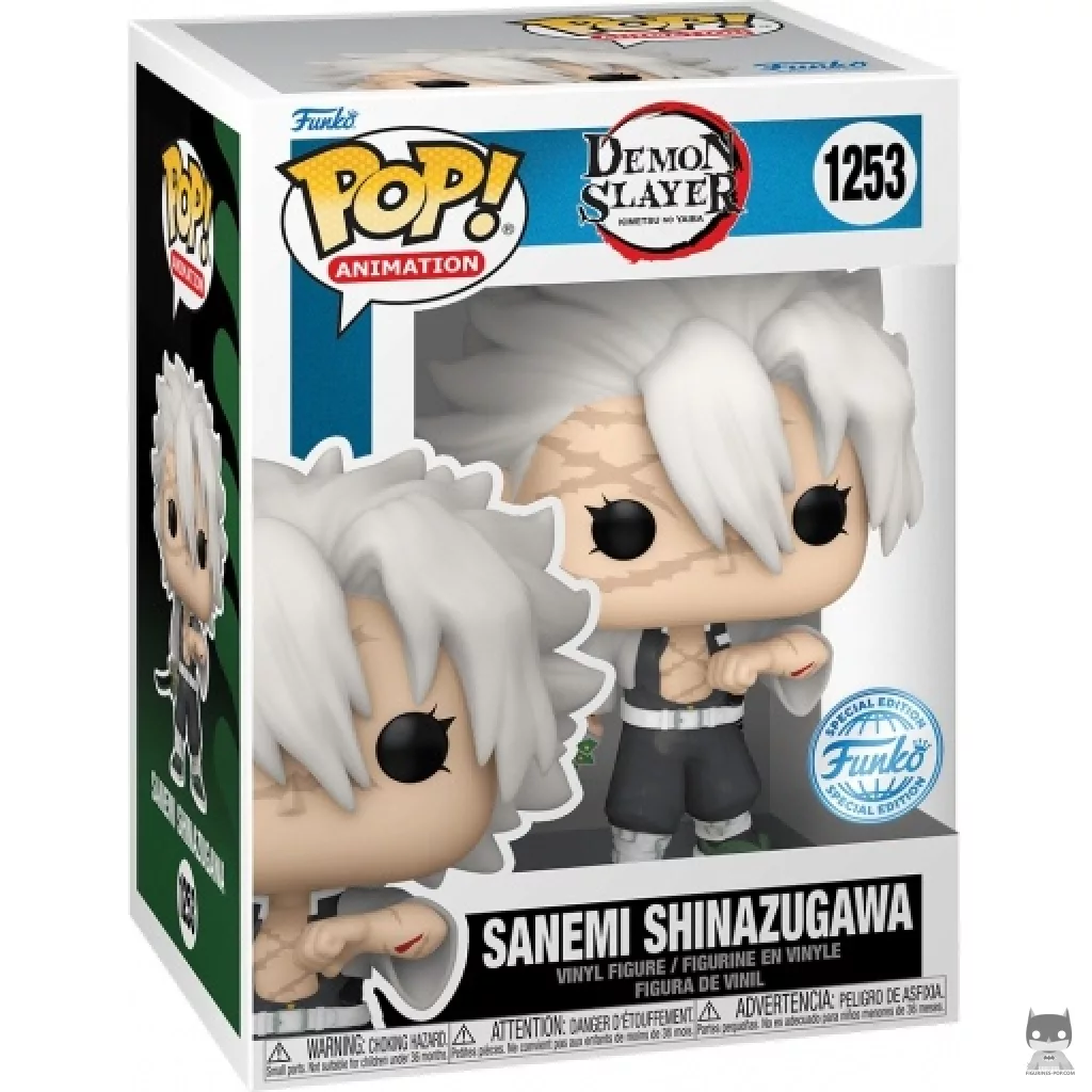 Figura Funko Pop! Sanemi Shinazugawa en su caja