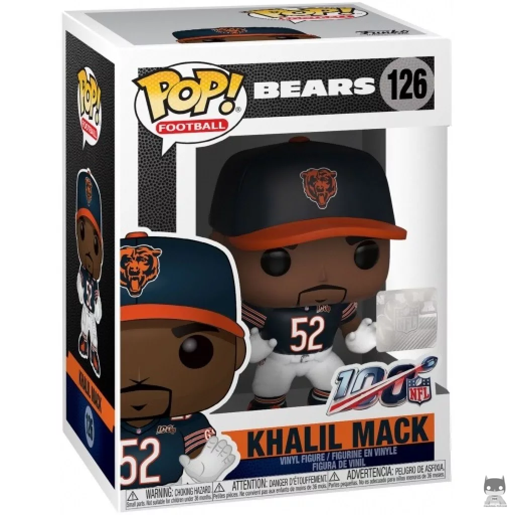 Figura Funko Pop! Khalil Mack en su caja