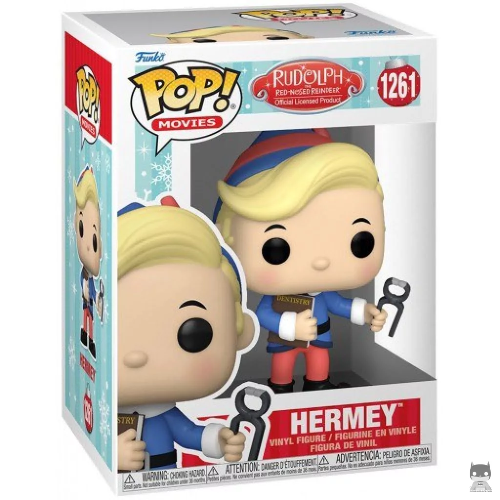 Figura Funko Pop! Hermey en su caja