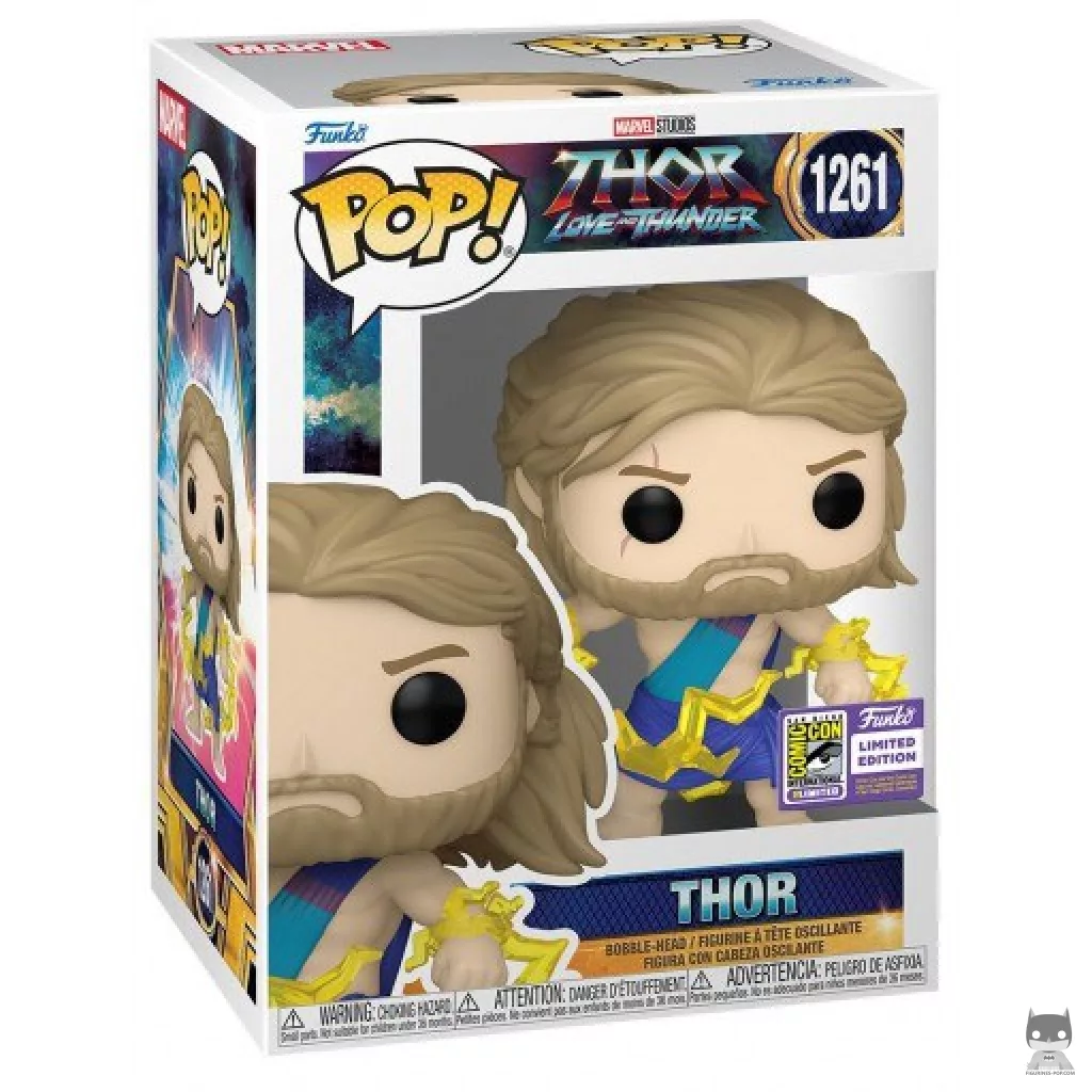 Figura Funko Pop! Thor con toga en su caja