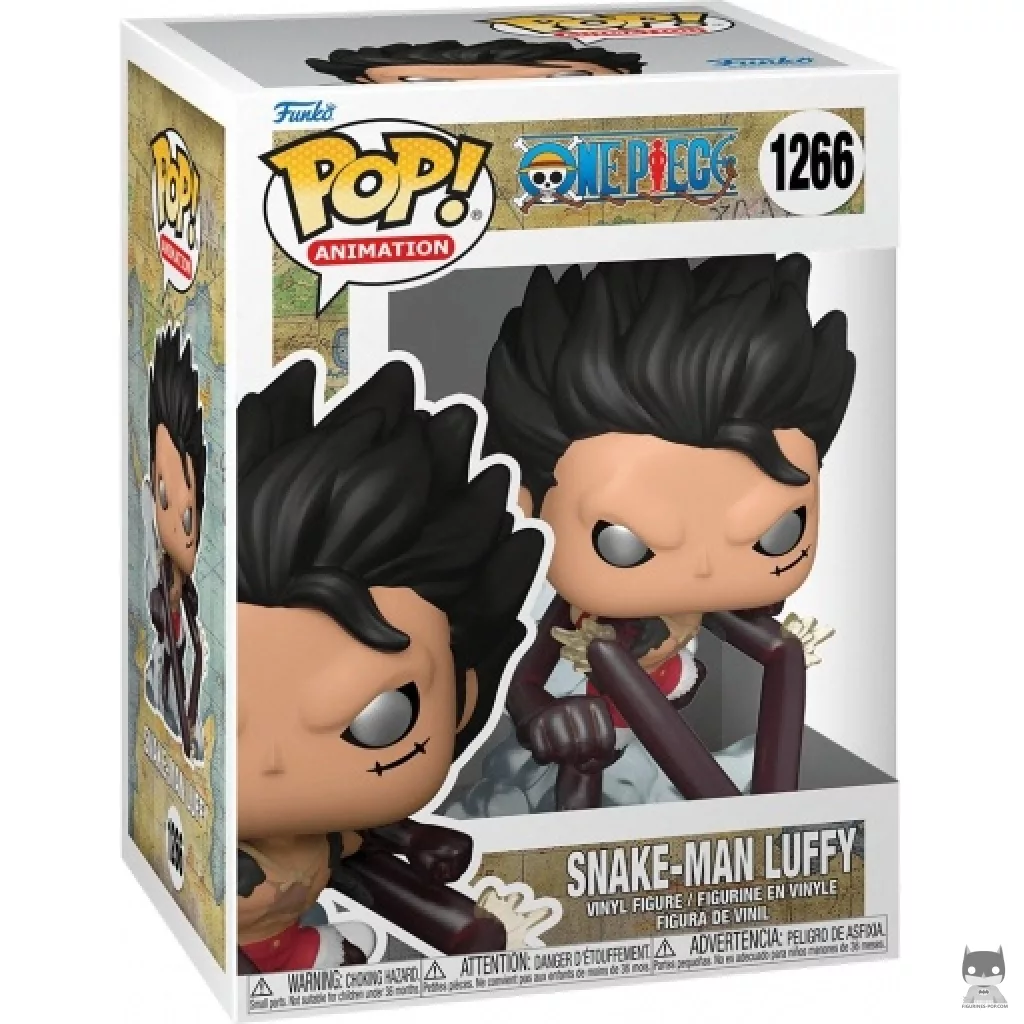 Figura Funko Pop! Luffy Snake-Man en su caja