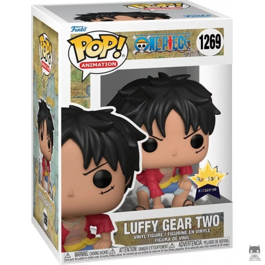 Figura Funko Pop! Luffy Gear Second en su caja