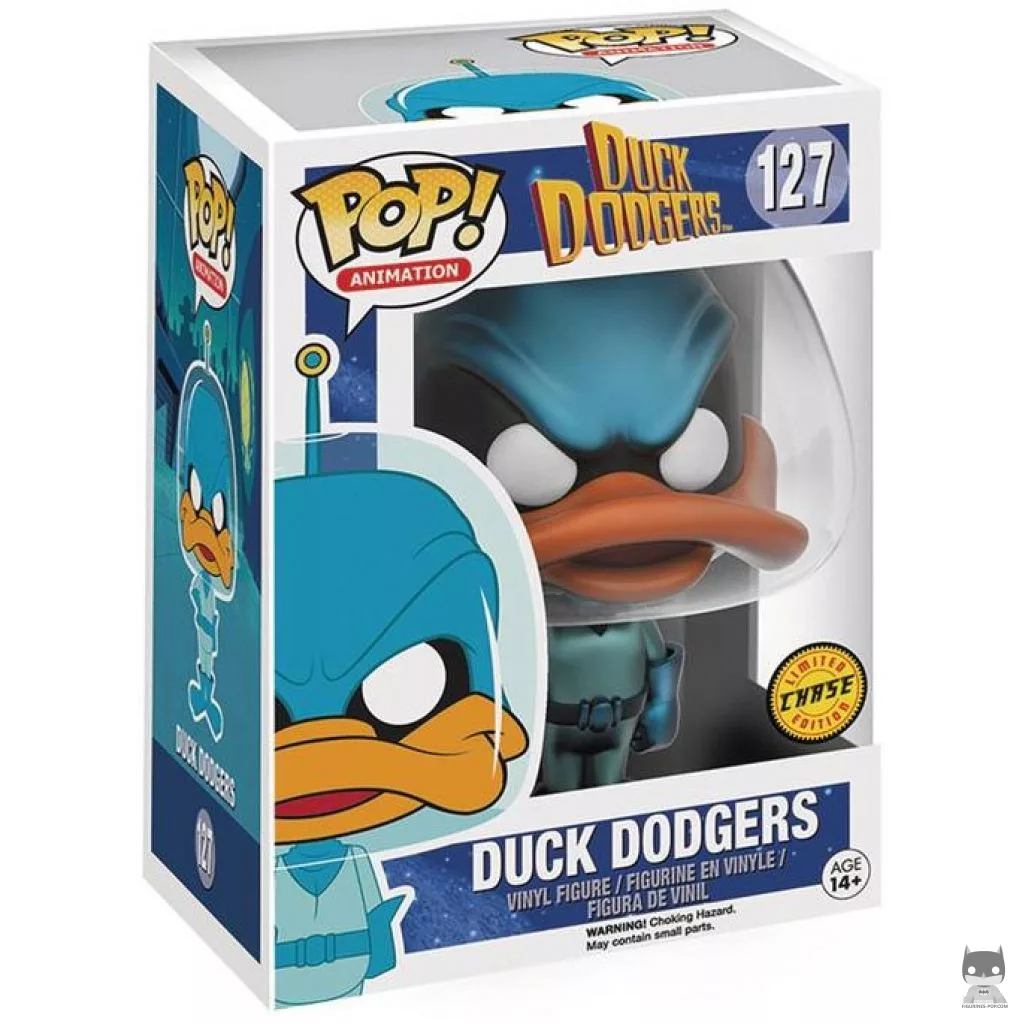 Figura Funko Pop! Duck Dodgers (Chase) en su caja
