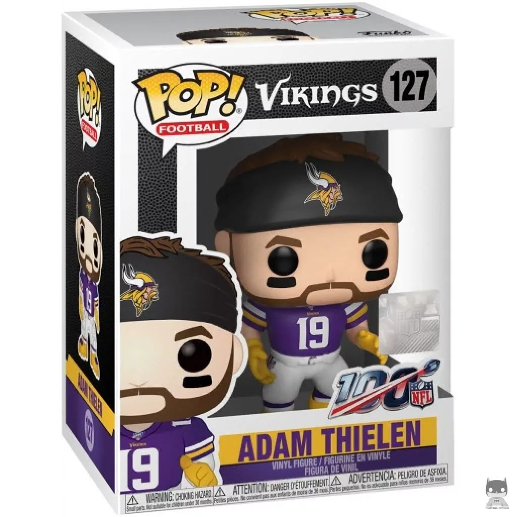 Figura Funko Pop! Adam Thielen en su caja