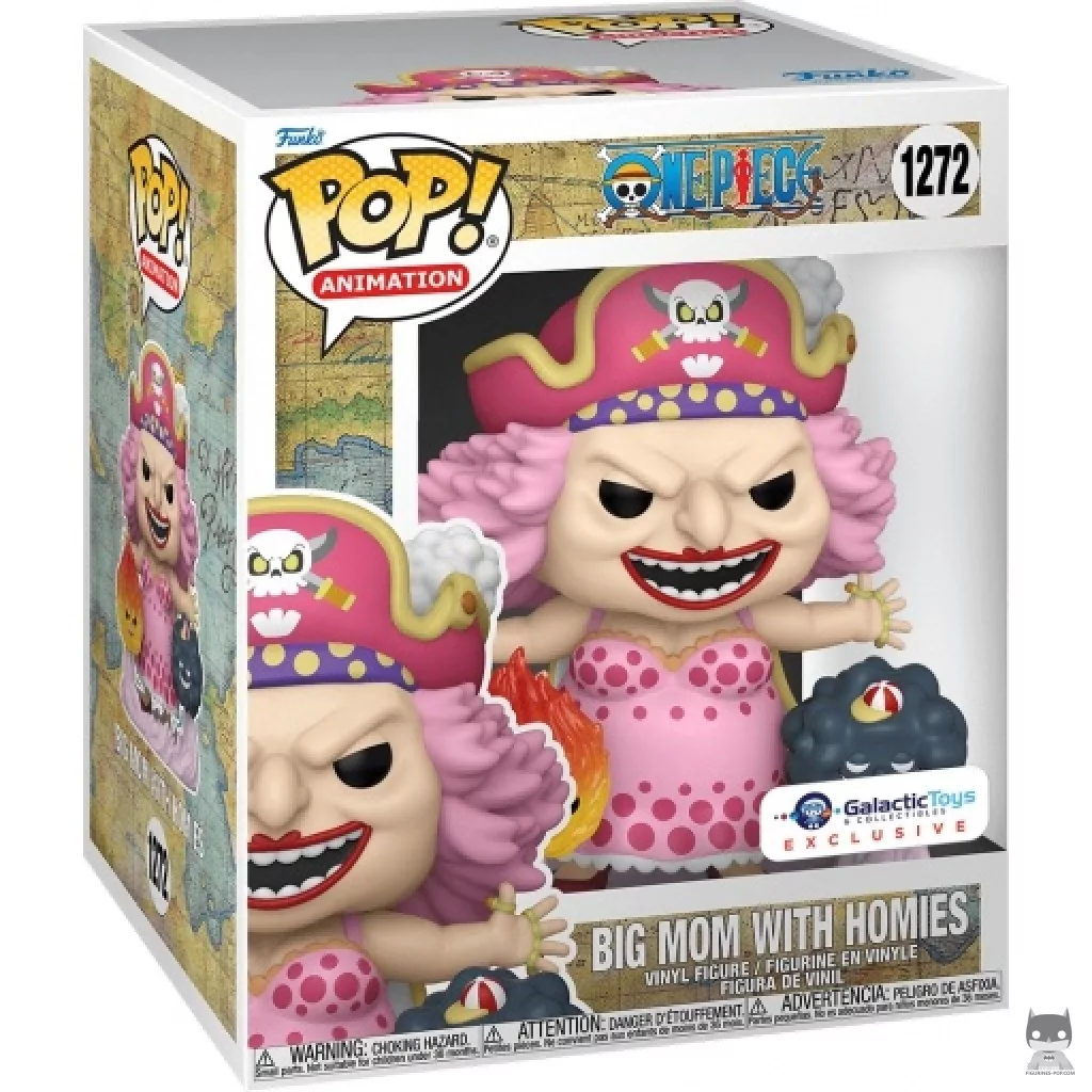 Figura Funko Pop! Big Mom con sus Homies (Supersized) en su caja