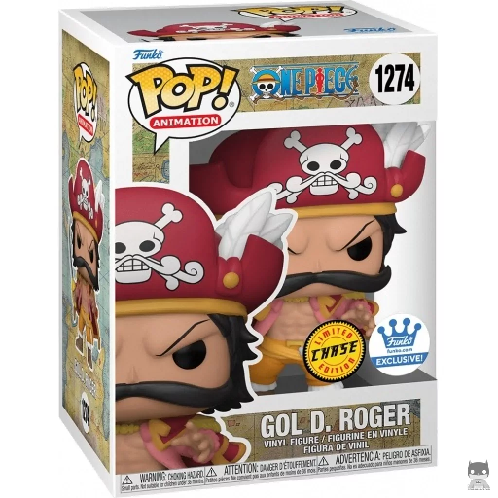 Figura Funko Pop! Gol D. Roger (Chase) en su caja