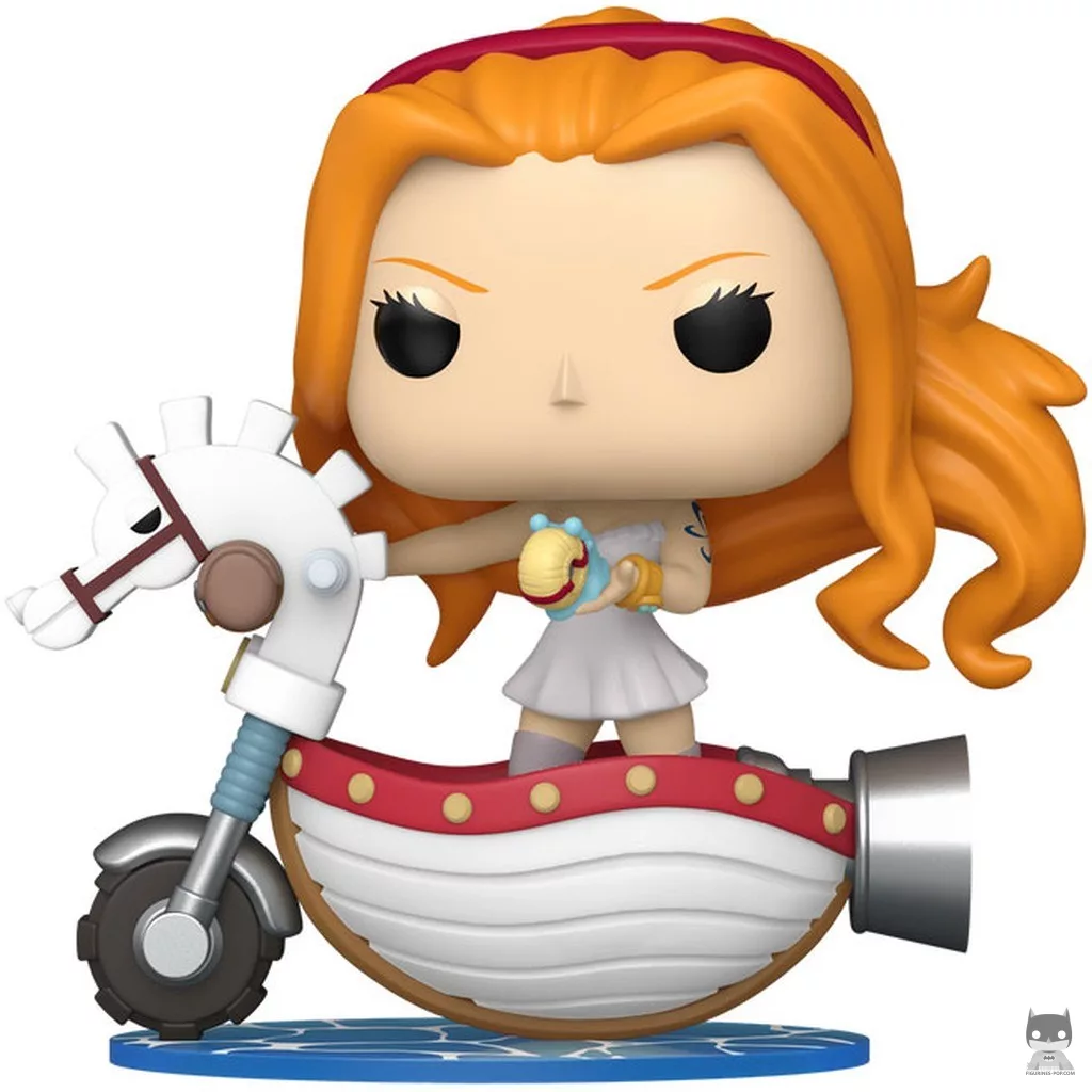 Figura Funko Pop! Nami con caballito de juguete blanco (One Piece)