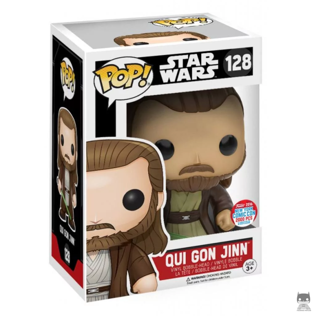 Figura Funko Pop! Qui Gon Jinn en su caja